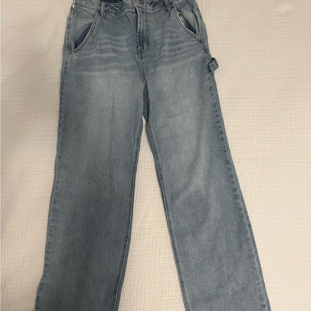 AFRM Light Blue Flare Jeans
